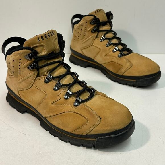 VTG GOOD Nike Air Jordan AJB 6 'Wheat' Nubuck 303897 701 2002 Tinker Hatfield 11 - Picture 4 of 14